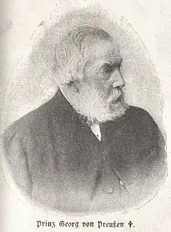 Prinz Georg von Preußen, links Altersbild und rechts um 1850