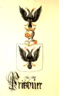 Wappen derer von Pritzbuer in „Wappen Schleswig-Holsteinischer, Dänischer und anderer adeliger Familien“