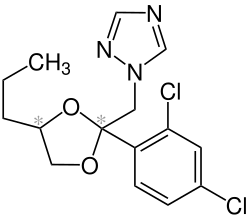 Struktur von Propiconazol