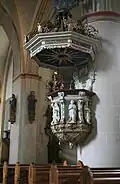 Die barocke Kanzel aus dem 18.&nbsp;Jahrhundert
