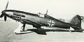 Fiat G.56 mit Luftwaffe-Kennungen