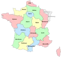 Französische Kirchenprovinzen