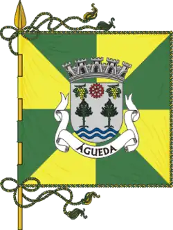 Flagge des Concelhos Águeda