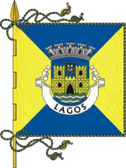 Lagos (Cidade mit diagonal geviertelter Flagge)
