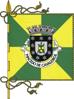 Flagge des Concelhos Macedo de Cavaleiros