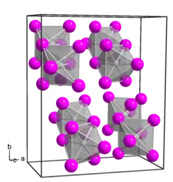 Kristallstruktur von Platin(IV)-chlorid