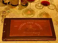 Weinkarte in einer Wiener Weinbar, 2014