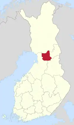 Lage von Pudasjärvi in Finnland