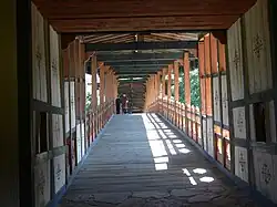 Blick in die Holzkonstruktion