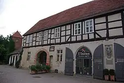 Wallgebäude, Überrest der „Gänseburg“ in Perleberg