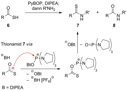 Synthese von Thionamiden mit PyBOP