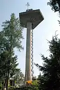 Alter Turm mit außen-liegender Wendeltreppe