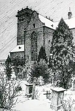 Matthiasbasilika von Norden (1916), 261&nbsp;mm&nbsp;×&nbsp;174&nbsp;mm