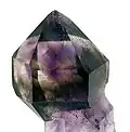Quarz mit Amethyst- und Rauchquarz-Zonen