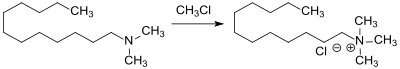 Quaternisierung von N,N-Dimethylaminododecan
