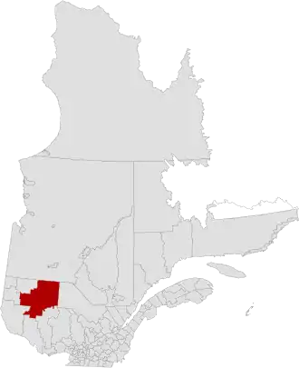 Lage der MRC La Vallée-de-l’Or