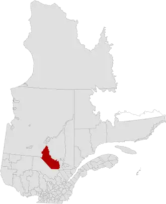 Lage der MRC Le Domaine-du-Roy