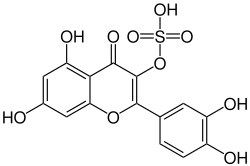 Strukturformel von Quercetin-3-O-sulfat