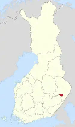 Lage von Rääkkylä in Finnland
