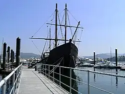 Pinta-Nachbau und -Museum in Baiona