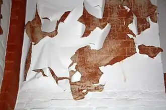 Unrestauriertes Gewölbe in der Turmhalle