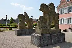 Nachbildungen der Reiterstandbilder von Breitfurt