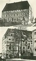 Schau- und Rückseite des Schloss um 1890