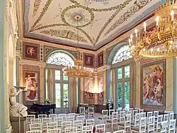 Innenansicht des Pavillons