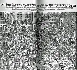 Kolbenturnier in Georg Rüxners ThurnierBuch – Von Anfang, Vrsachen, vrsprung, vnd herkommen der Thurnier im heyligen Römischen Reich Teutscher Nation von 1530