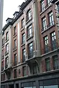 1923: Brüssel, rue des Fabriques, 32A-36A, Appartementhäuser im Stil des Art déco.