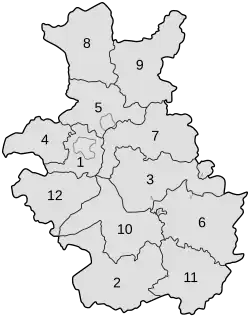 Kreiseinteilung des Regierungsbezirks Detmold 1947–1968