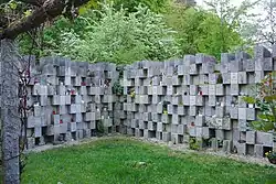 Urnenwand im Kolumbarium