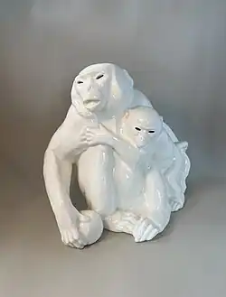 Schimpansengruppe 0784, Feinsteingutfabrik Max Roesler Abteilung Darmstadt, 1930