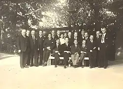 Werner Saam (6.v.r. sitzend) 1935 mit dem Kurorchester in Bad Rothenfelde.