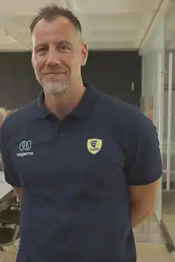 Maik Machulla bei der Saisoneröffnung der Rhein-Neckar Löwen 2025