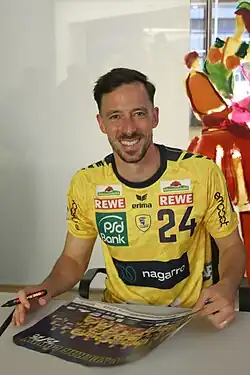 Patrick Groetzki bei der Saisoneröffnung der Rhein-Neckar Löwen 2025