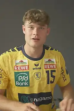 David Móré bei der Saisoneröffnung der Rhein-Neckar Löwen 2025