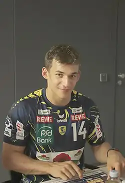 Gino Steenaerts bei der Saisoneröffnung der Rhein-Neckar Löwen 2025