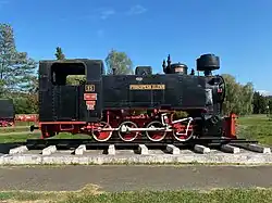 Dampflokomotive „PRINCIPESA ELENA“, die erste von / in Rumänien selbst konstruierte Lokomotive