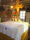 Altar der Holzkirche Sf. Arhangheli