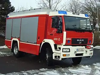 Aktuell genormter Rüstwagen