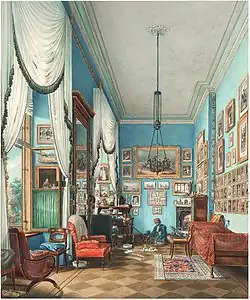 Prinz Albrecht in seinem Arbeitszimmer (1853)