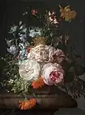 Rachel Ruysch (1664–1750): Stillleben mit Rosen (1723)