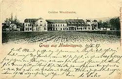 Goldne Weintraube, Postkarte von 1897