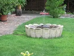 Springbrunnen vor der Villa Alfred Sparbert