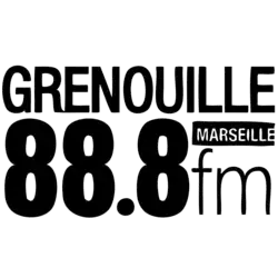 Logo mit der Aufschrift „Grenouille Marseille 88.8 fm“