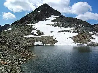 Gipfelaufbau des Radüner Rothorns von Norden