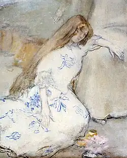 Ein junges Mädchen ruht, 1900
