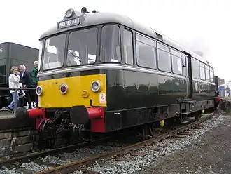 Railbus Nr. 79964 bei der York Railfest exhibition am 3.&nbsp;Juni 2004. Das Fahrzeug gehört zur Keighley and Worth Valley Railway.