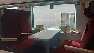 Vierer-Sitzgruppe der Economy Class